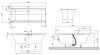 Villeroy & Boch Squaro Edge 12 Duo Wanna prostokątna 160x75 cm biała Weiss Alpin UBQ160SQE2DV01